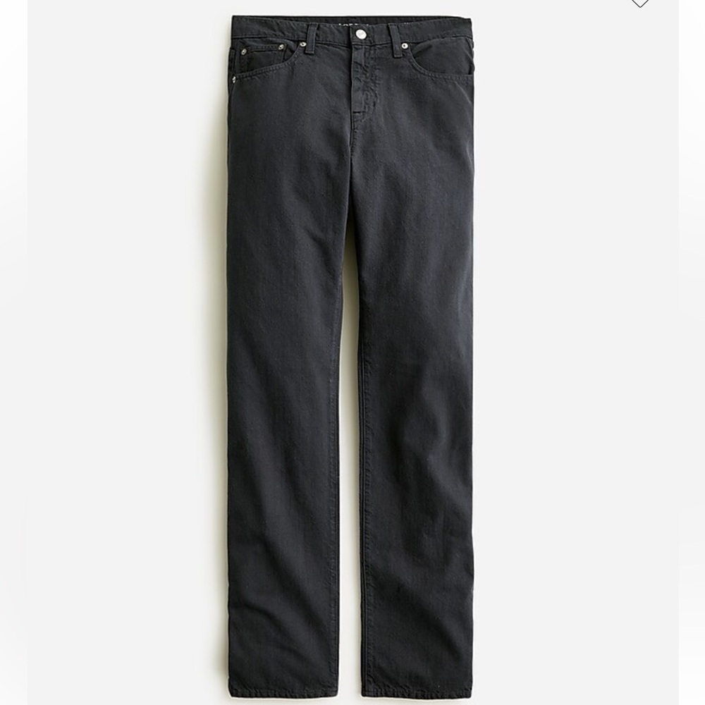 J. Crew Garment-dyed slouchy-straight jean